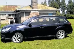 The new car that has been given to Dedan Kimathi's widow, Mrs Mukami Kimathi, by the government at Njabini in Nyandarua County. PHOTO | COURTESY