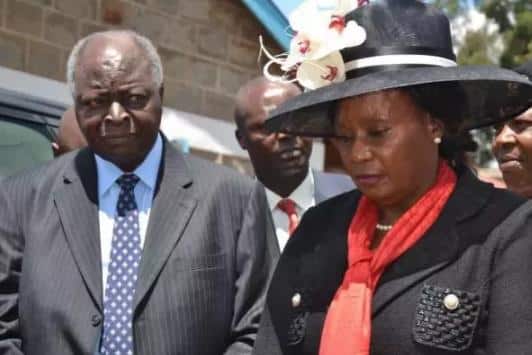 Mary Wambui given "cold shoulder" at Lucy Kibaki's burial