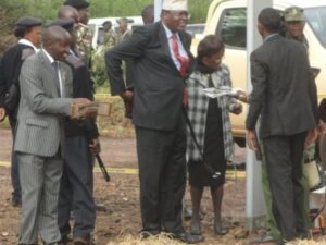 Raila skips  Lucy Kibaki's burial, Miguna causes drama