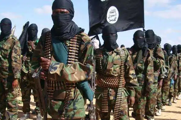 A file photo taken on February 13, 2012 shows members of the Al-Shabaab in Elasha Biyaha, Somalia. AFP FILE PHOTO | MOHAMED ABDIWAHAB
