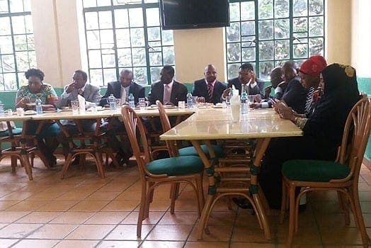 Raila Odinga hosted the eight MPs for lunch at the Ranalo restaurant on June 21, 2016. PHOTO | COURTESY