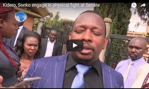 Drama as Kidero, Sonko engage in physical fight at Senate