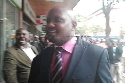 Gatundu South MP Moses Kuria arrives for the lunch date. PHOTO | LEONARD ONYANGO