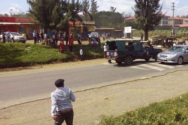 Police lobbed teargas to disperse the rowdy