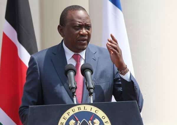 President Uhuru Kenyatta addresses the Press at State House in Nairobi on July 5, 2016 during a joint press conference with Israeli Prime Minister Benjamin Netanyahu. Powers have been given to the President and the Deputy President to identify leaders who will form a national interim leadership of the Jubilee Party. PHOTO | JOAN PERERUAN | NATION MEDIA GROUP