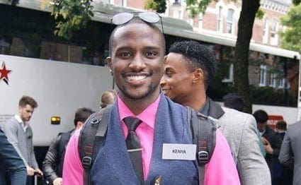 Mr Kevin Oduor Owiti, 21, Kenya’s representative to the Mr World pageant. PHOTO | COURTESY