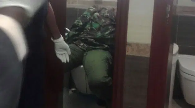 The corporal is reported to have locked herself in the toilet, where she shot herself in the head using a pistol/CFM NEWS