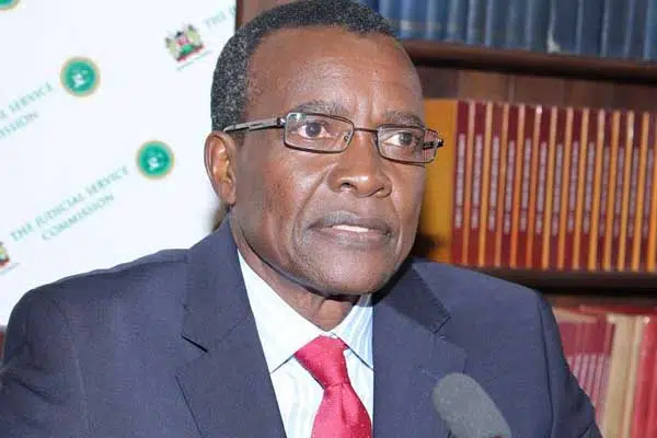 Justice David Maraga when he appeared before