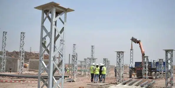 The Turkana Wind Power substation project in Laisamis, Marsabit, in January. The Sh70 billion power project is said to be the single largest private investment in Kenya. PHOTO | SALTON NJAU