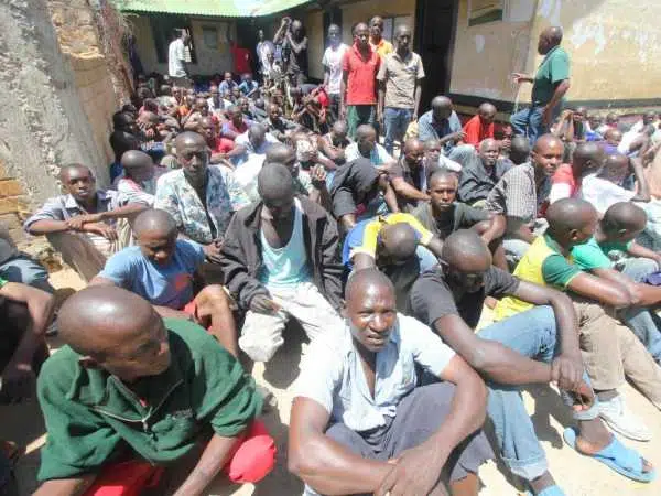 Some of the inmates released from Shimo la Tewa prison