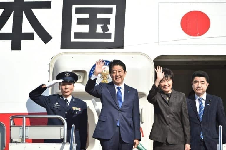 Japan’s premier Abe heads to New York for first talks with Trump