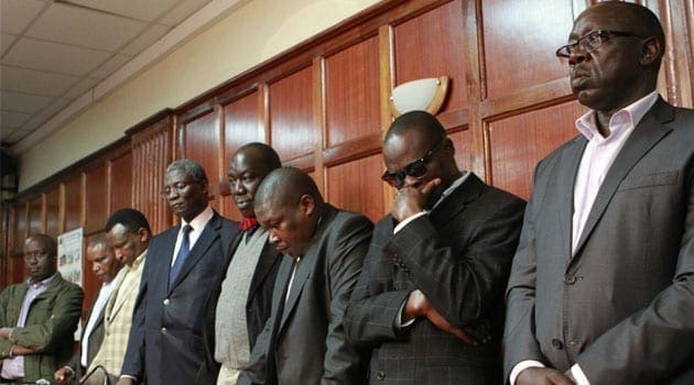 Mangiti and his co-accused in the dock/CFM