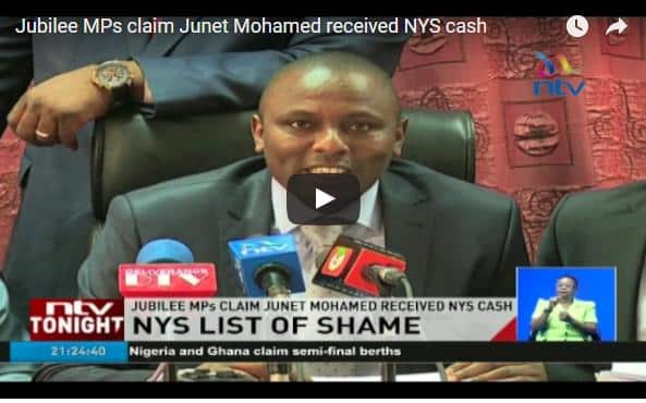 VIDEO: Raila’s ally Junet linked to Sh1.8bn NYS scandal