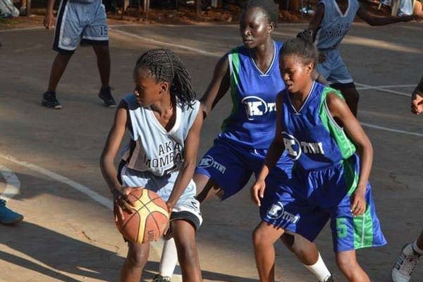 Aga Khan Academy’s Diana Harvi Aga Khan Academy’s Diana Harvi (left ) in action against Kaya Tiwi High at Kenyatta High School in Mwatate, Taita Taveta County on March 25, 2016. PHOTO | KEVIN ODIT |