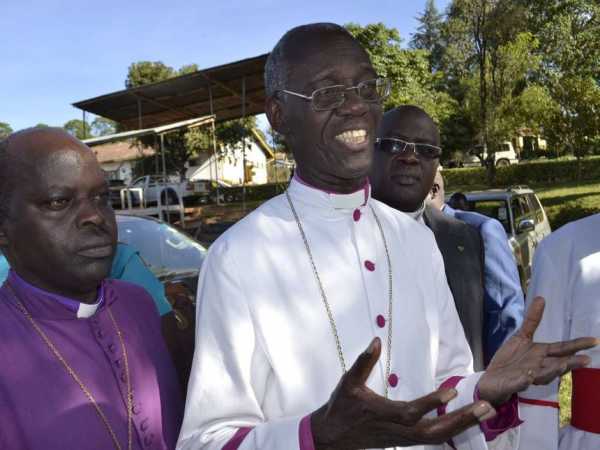Retired Arch Bishop Eliud Wabukhala and head of Eldoret diocese Bishop Dr. Christopher Ruto./FILE 