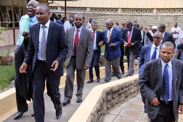 Cord MPs walk out of the House in protest.