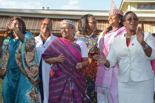 Women leaders, including First Lady Margaret