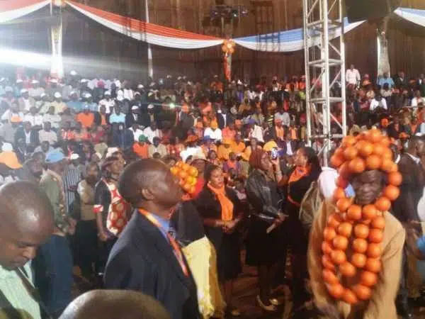 Cord supporters and aspirants await the arrival of opposition leaders for a meeting at Bomas of Kenya in Nairobi, January 11, 2016. /MONICAH MWANGI