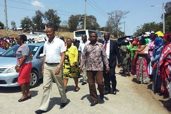 Transport PS Irungu Nyakera arrives at Mtongwe