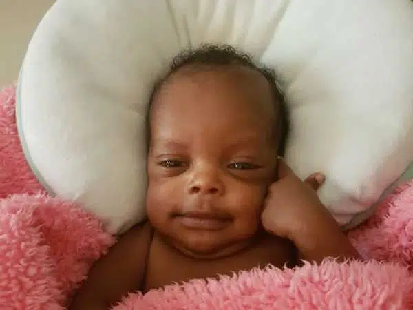 Baby Miracle Kiama who is being held at a hospital in Dubai over an unpaid Sh8.3 million bill. /COURTESY