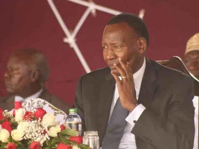 Cabinet Secretary Internal Security Joseph Nkaissery during the mass of the fallen soldiers two weeks ago./Victor Imboto