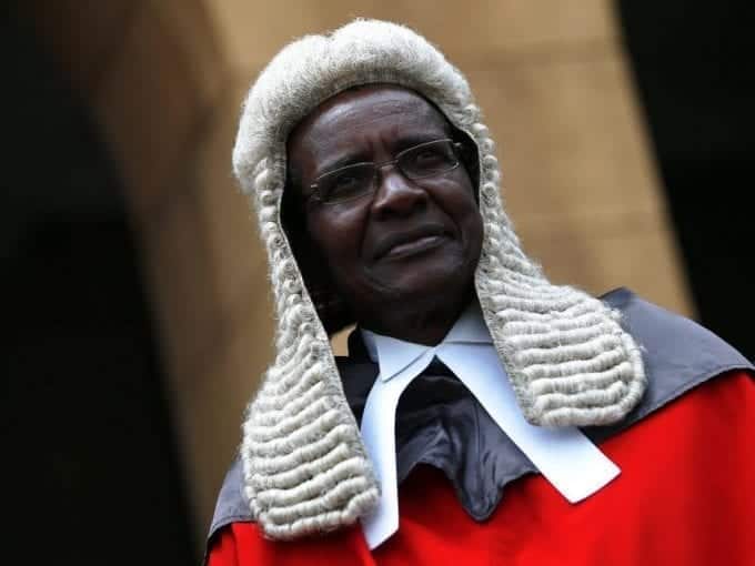 Chief Justice David Maraga at the Supreme Court on January 31, 2017. /JACK OWUOR