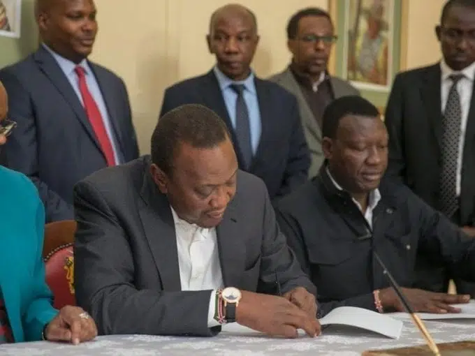 President Uhuru Kenyatta prepares his defence against the NASA petition at the Supreme Court challenging presidential election results, August 24, 2017. /PSCU