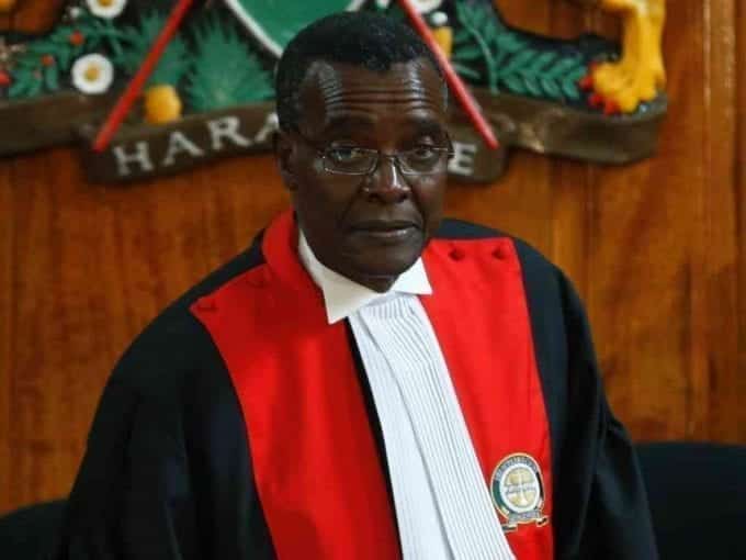 Chief Justice David Maraga arrives to hear NASA's presidential petition at the Supreme Court on August 29, 2017. /JACK OWUOR