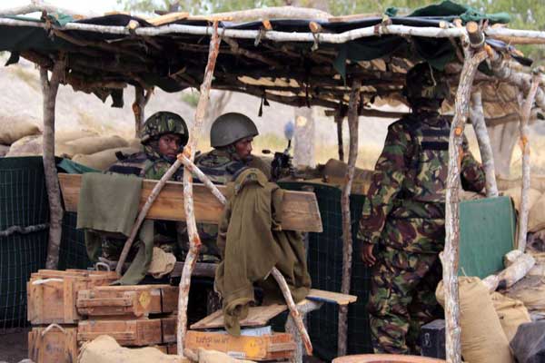 Kenya Defence Forces soldiers serving under the