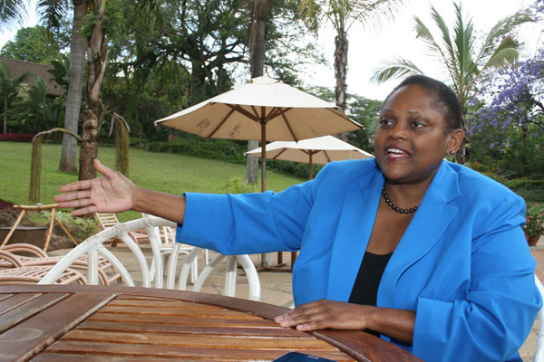 Ms Jendayi Frazer at Safari Park Hotel Nairobi On October 25,2013 during a Sunday Nation Interview. Photo/William Oeri