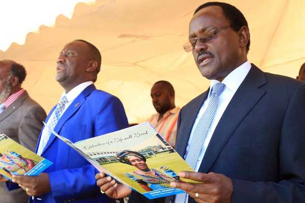 Wiper leader Kalonzo Musyoka with other leaders