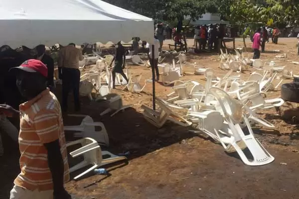 Chaos erupted at an ODM meeting in Migori Town