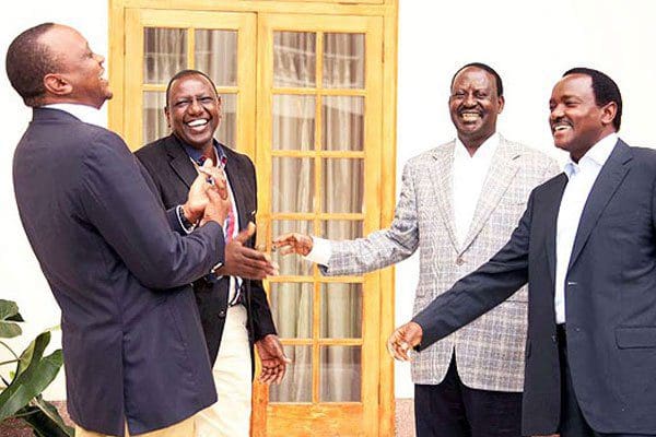 Image result for images of Raila and uhuru handshake