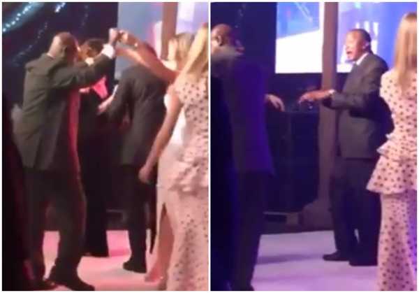 Watch Uhuru and Museveni show their dancing skills