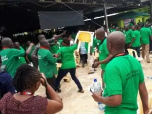 VIDEO: Chaos at KNUT meeting as officials demand Sossion exit
