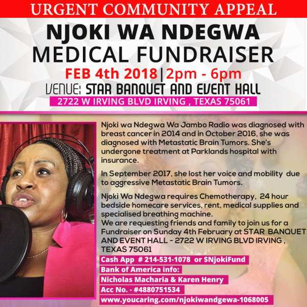 Urgent Appeal: Medical Fundraiser For Njoki Wa Ndegwa