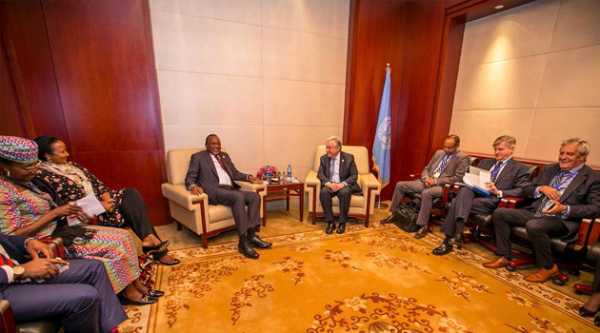 President Kenyatta meets UN Secretary General, discuss regional peace