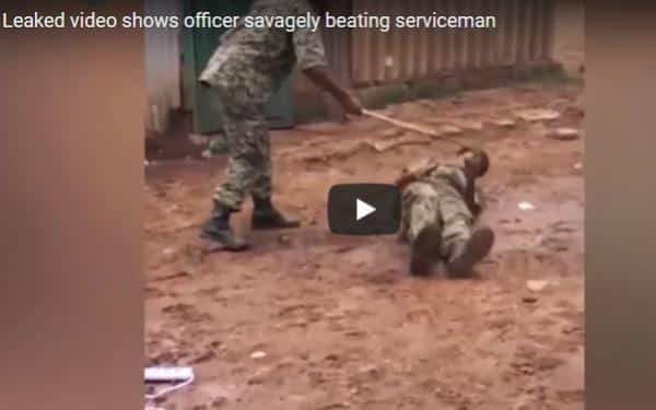 Leaked video shows officer savagely beating serviceman