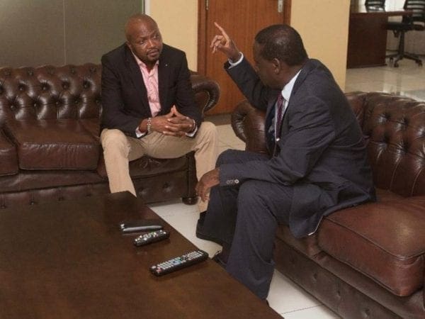 Raila Odinga Meets Moses Kuria At His Capitol Hill Office