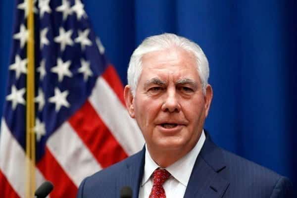US Secretary of State Rex Tillerson to hold talks with Uhuru