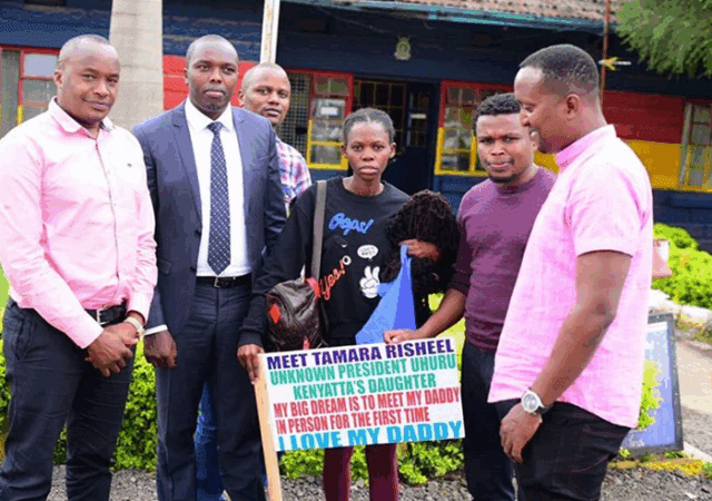 Girl claiming to be Uhuru’s daughter driven away in police car