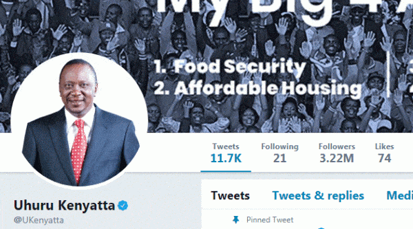 Twitter ‘Lifestyle’ audit nets Uhuru, Ruto and other Kenyans