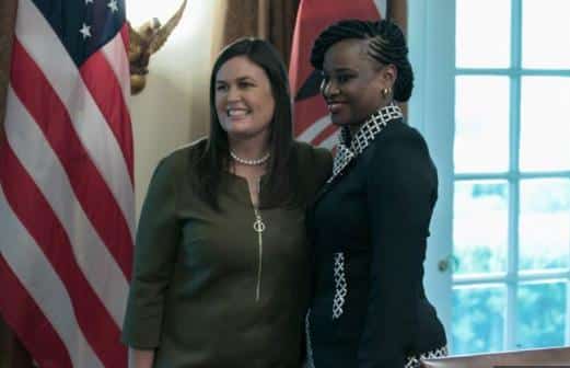 Kanze Dena's message as she meets Trump’s press secretary