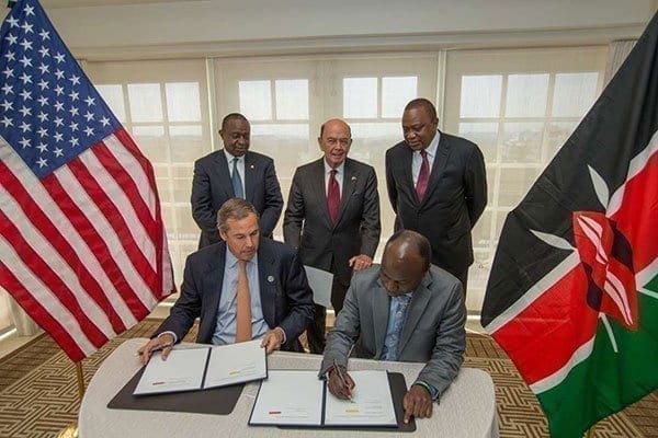 Kenya inks Sh23bn deals with US firm