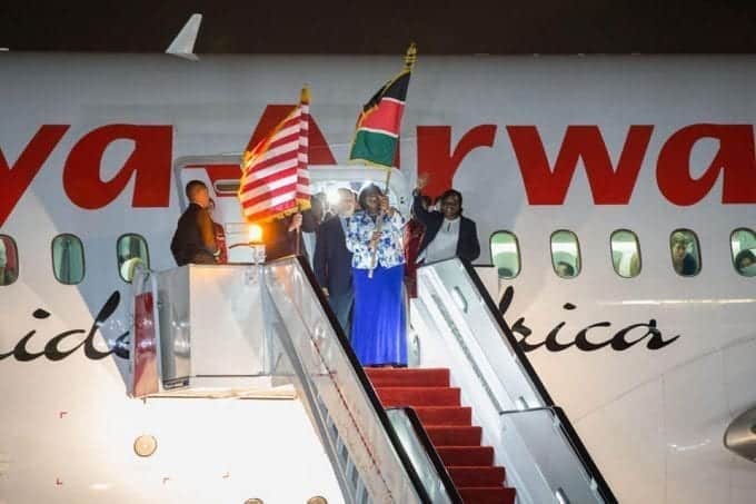 PHOTOS: History made as KQ starts direct flights to US