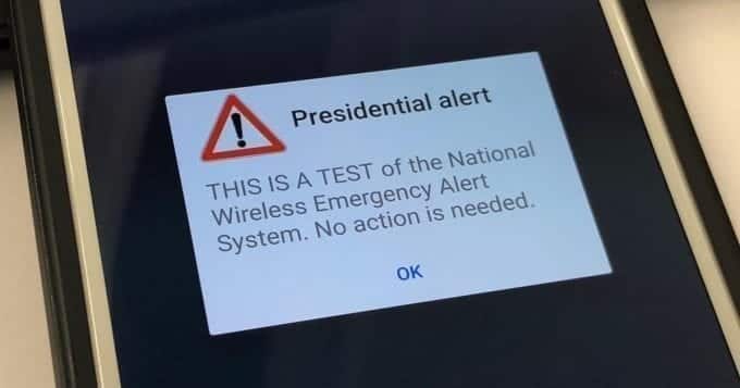 U.S. 'Presidential Test Alert' Buzzes American Phones