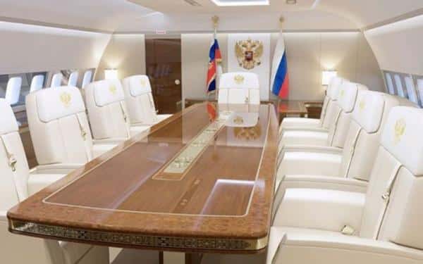 Inside Putin's Sh5 billion plane with golden toilet, gym