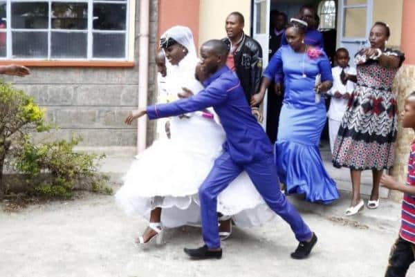 VIDEO: Drama at Nakuru church as pregnant jilted lover storms wedding