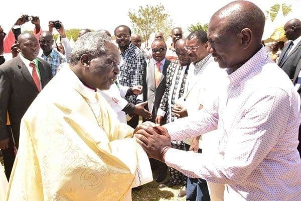 Ruto gave Archbishop Philip Anyolo New Vehicle After Inauguration