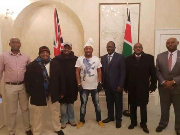 Sonko visits Kenyan High commission London in faded jeans & T-Shirt